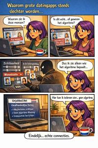 Geavanceerde algoritmen die bepalen wie wie te zien krijgt, werken in het nadeel van leden op datingsites.