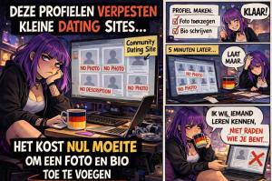 Lege profielen zijn funest voor datingsites.