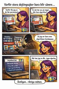 Avancerade algoritmer som avgör vem som får se vem arbetar mot medlemmarna på dejtingsajter.