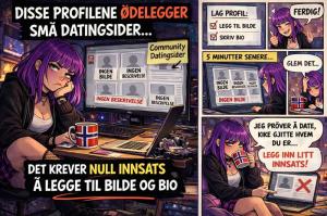 Tomme profiler ødelegger datingsider.