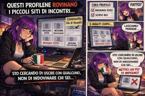 I profili vuoti rovinano i siti di incontri.
